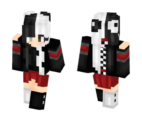 Black And White - Female Minecraft Skins - image 1