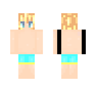 Len in a swimsuit :3