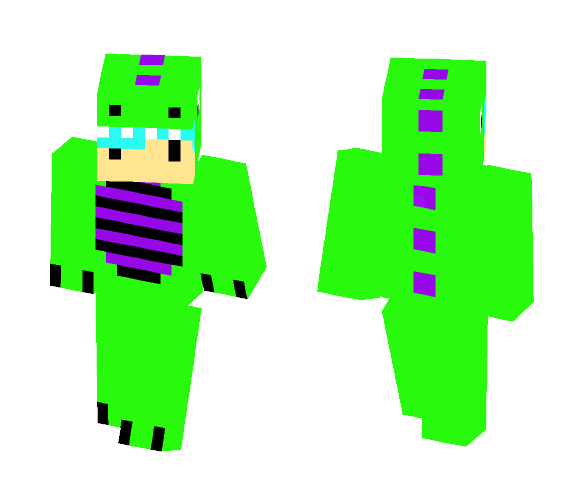 Dino Onesie (boy) - Male Minecraft Skins - image 1