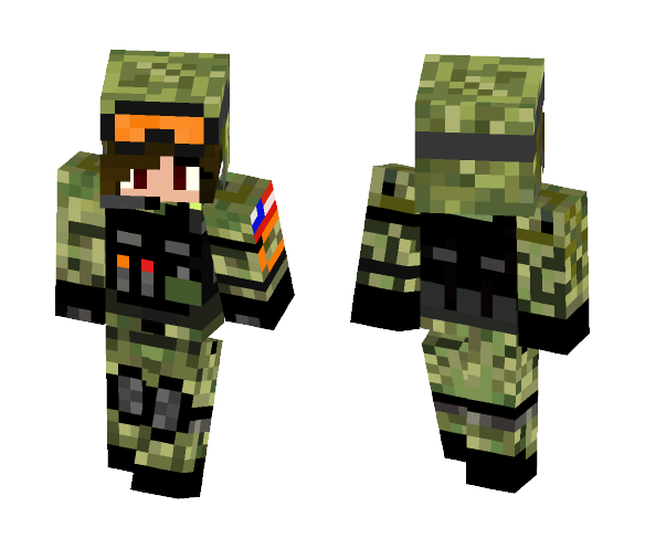 Army Girl - Girl Minecraft Skins - image 1