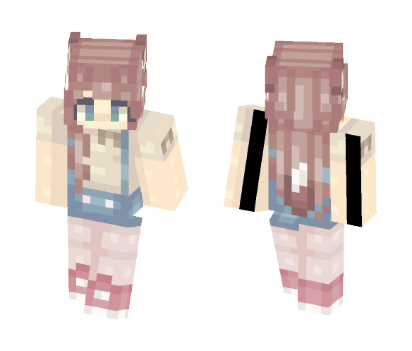 ☽Wolf girl☾ - Female Minecraft Skins - image 1