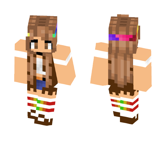 Gnarly - Hippie Vibes - Female Minecraft Skins - image 1