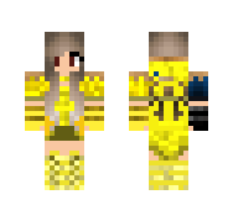 Yellow Girl Knight - Girl Minecraft Skins - image 2