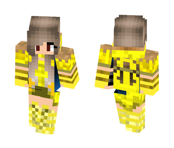 Yellow Girl Knight - Girl Minecraft Skins - image 1