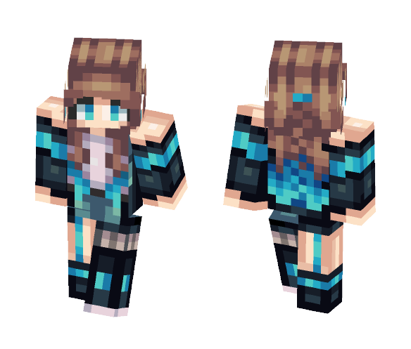 Electric Blue - Female Minecraft Skins - image 1