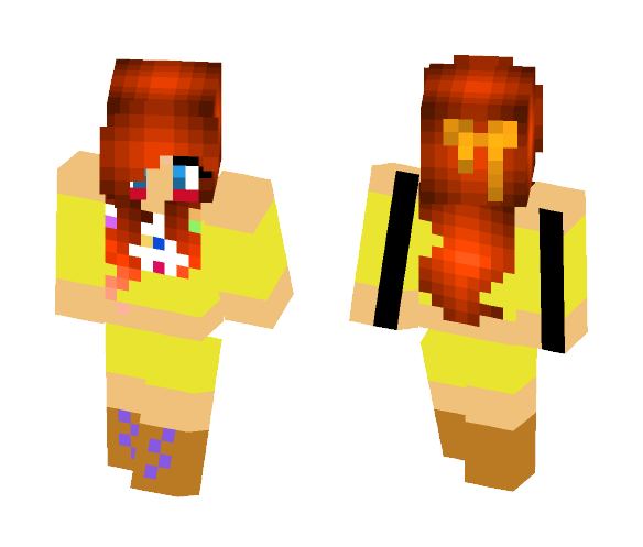 Toy Chica Human (female) - Female Minecraft Skins - image 1