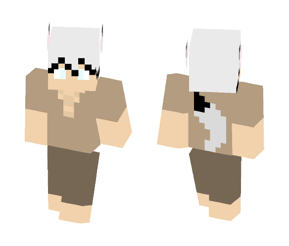Medieval White Haired Wolf Guy - Male Minecraft Skins - image 1