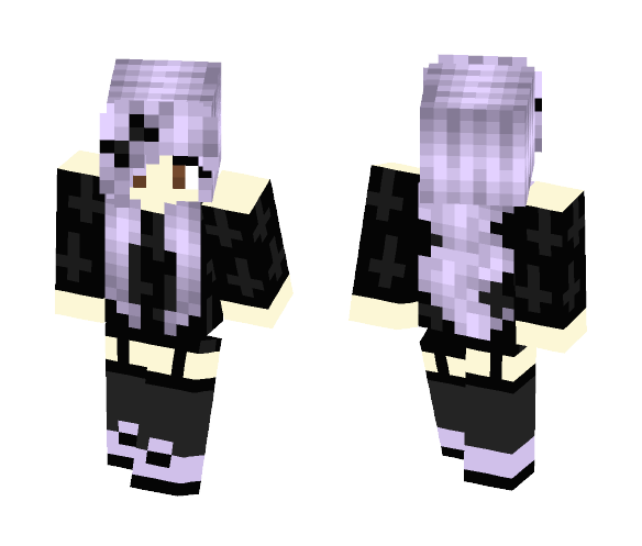 pastel goth girl #2 - Girl Minecraft Skins - image 1