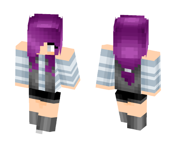 Simple in stripes - Female Minecraft Skins - image 1