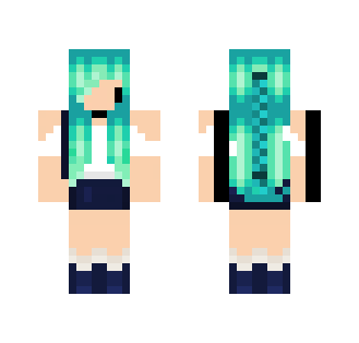 Aqua Girl - Girl Minecraft Skins - image 2