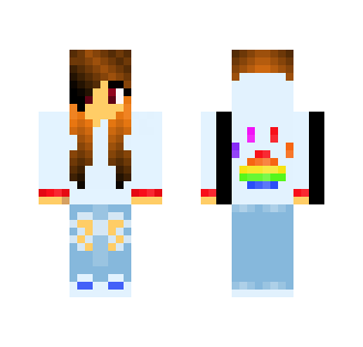 Rainbow Paw Girl - Girl Minecraft Skins - image 2