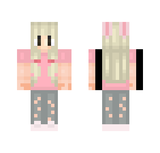 girl // pink bunny - Girl Minecraft Skins - image 2