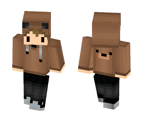 Kawaii Bear hoodie boy - Boy Minecraft Skins - image 1