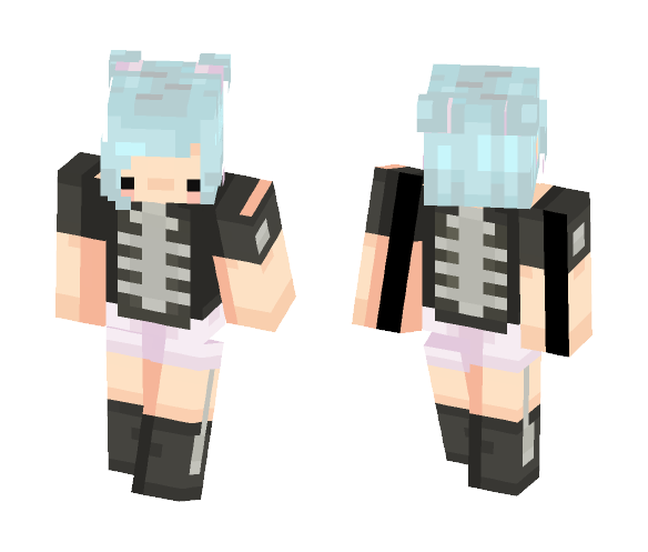 cute skelly girl ❥Sakies - Cute Girls Minecraft Skins - image 1