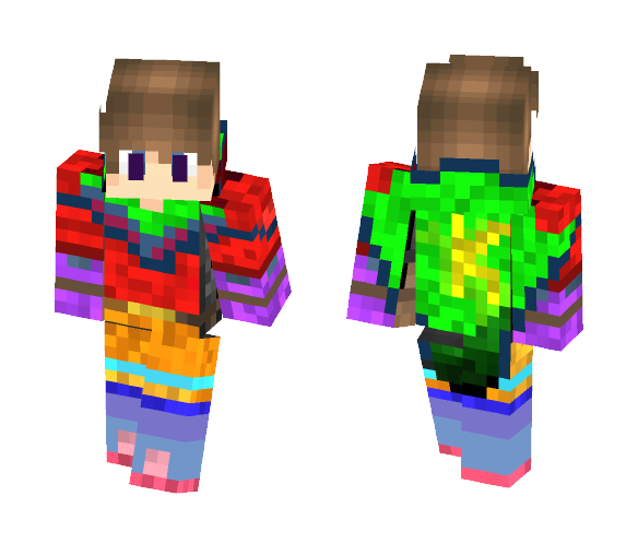 Rainbow Knight - Male Minecraft Skins - image 1