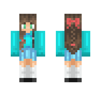 Blue Summer Girl - Girl Minecraft Skins - image 2
