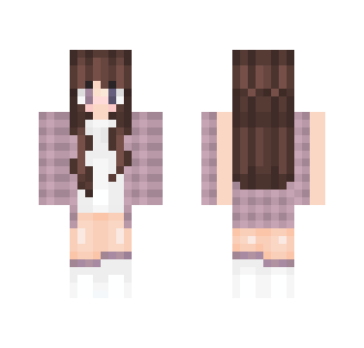 Pink Flannel Girl - Girl Minecraft Skins - image 2