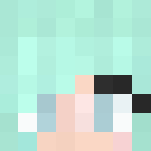 Teal Ombré Hair Girl - Color Haired Girls Minecraft Skins - image 3