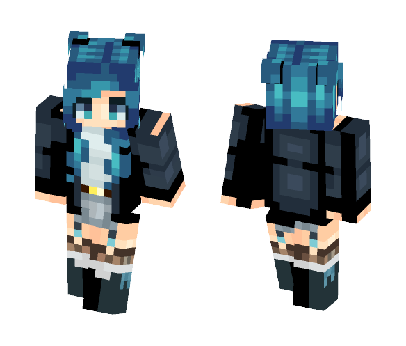 blue blue and more blue - Female Minecraft Skins - image 1
