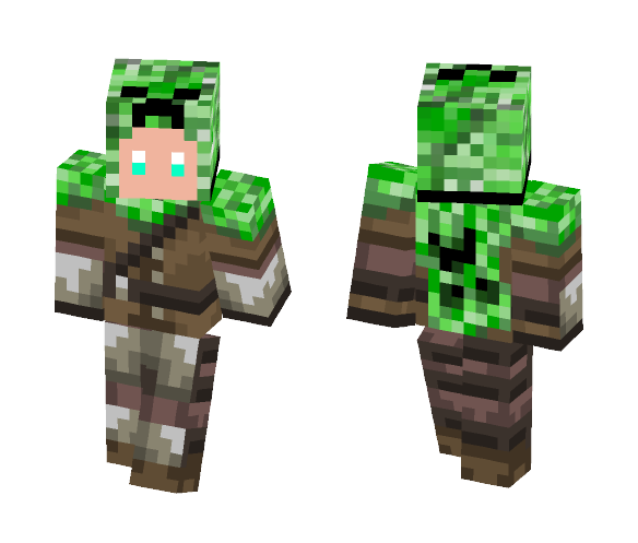 Creeper Hunter Hood - Male Minecraft Skins - image 1