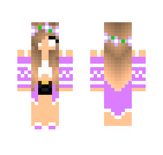 Herobrine Girl | Purple - Girl Minecraft Skins - image 2