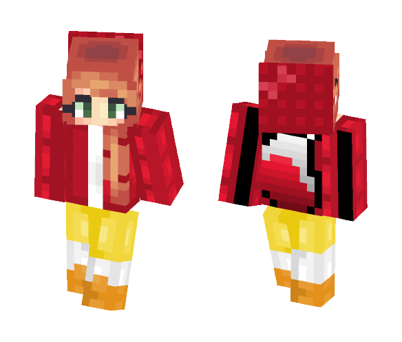 Fire Fox Girl - Girl Minecraft Skins - image 1