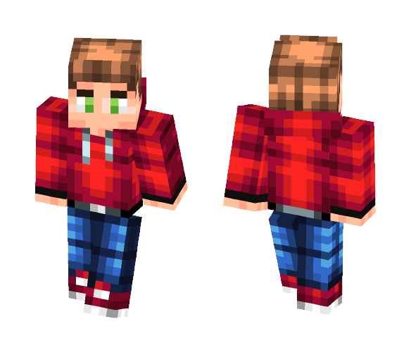 Red fashion boy - Boy Minecraft Skins - image 1