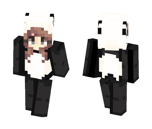 yѳѳℓi // Panda onesie ♡ - Female Minecraft Skins - image 1