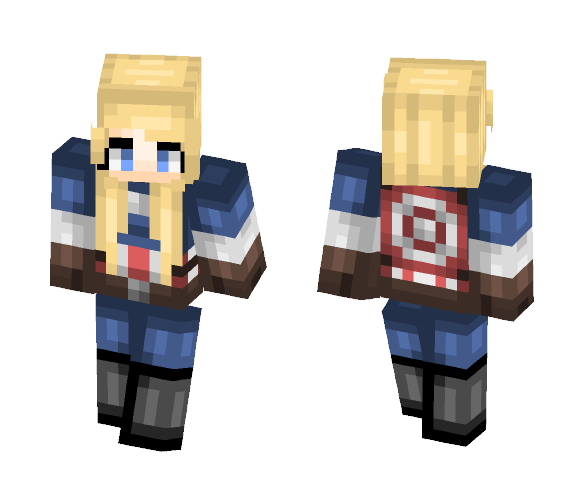 Captain America ( Female ) - Comics Minecraft Skins - image 1