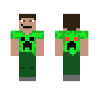 Creeper Shirt - Male Minecraft Skins - image 2