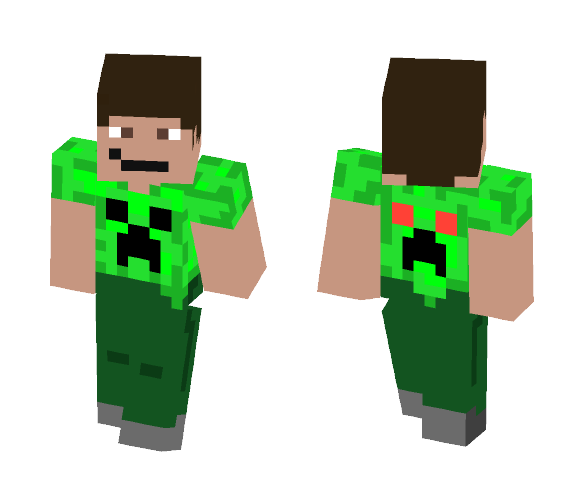 Creeper Shirt - Male Minecraft Skins - image 1