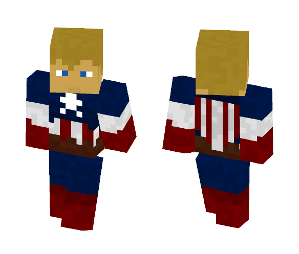 Captain America (No Hood) - Comics Minecraft Skins - image 1