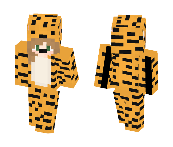 Tiger Onesie (Desc) - Female Minecraft Skins - image 1