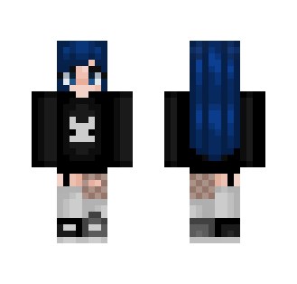 blue hair - Female Minecraft Skins - image 2