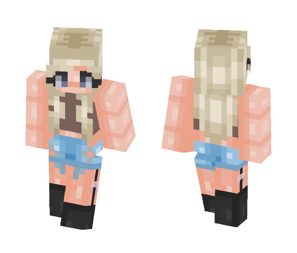 i want to be w the popular kids. - Female Minecraft Skins - image 1