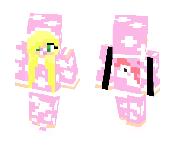 Pink Pajama Baby Girl - Baby Minecraft Skins - image 1