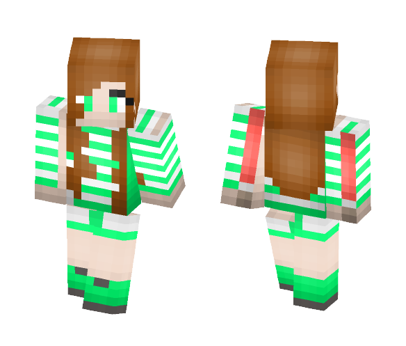 Green - Girl skin - Girl Minecraft Skins - image 1