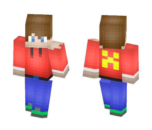 Red Hoodie - Boy - Boy Minecraft Skins - image 1