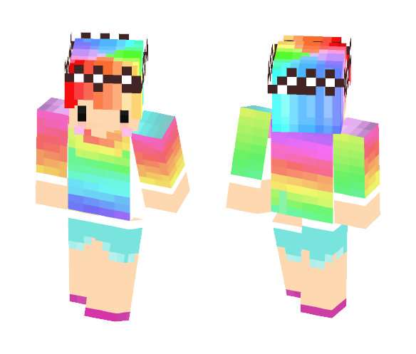 Rainbow - Male Minecraft Skins - image 1