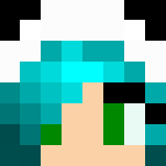 cute blue haired panda - Female Minecraft Skins - image 3