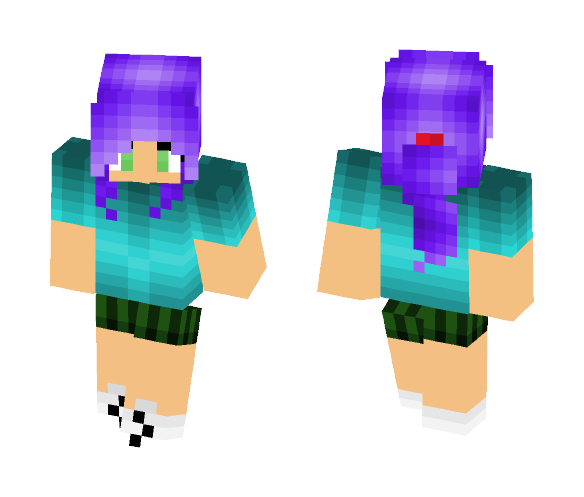 Ombre Effect - Female Minecraft Skins - image 1