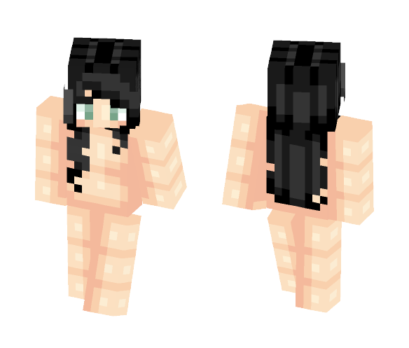 βΙαÇκ Ηαιℜ βαςε - Female Minecraft Skins - image 1