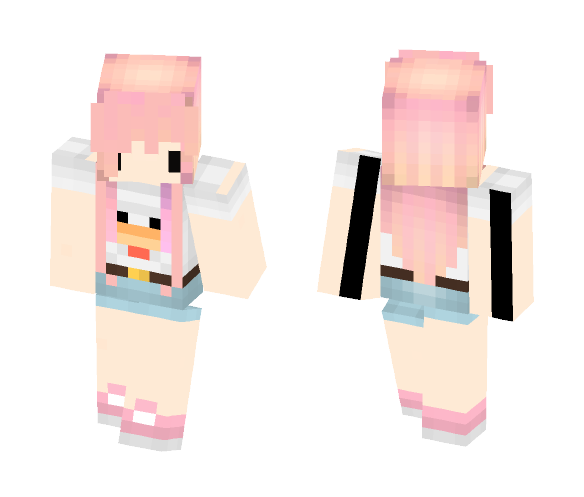 KAWAII DUCK SHIRT GIRL - Girl Minecraft Skins - image 1