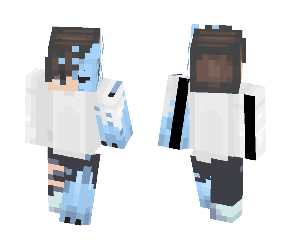 Half ice // iAnomy - Male Minecraft Skins - image 1
