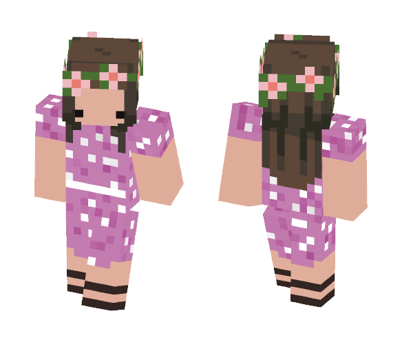 Pink Hawaii - Female Minecraft Skins - image 1