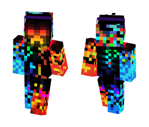 Download Fire Ice Creeper Minecraft Skin For Free Superminecraftskins