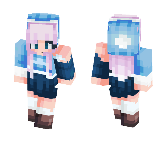~Lykrai Wilkin~ Frost Heart OC - Female Minecraft Skins - image 1