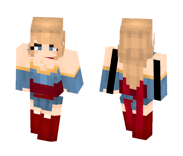 Supergirl | Bombshells - Female Minecraft Skins - image 1