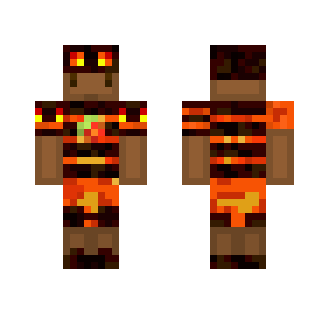 Magma Cube Warrior - Male Minecraft Skins - image 2