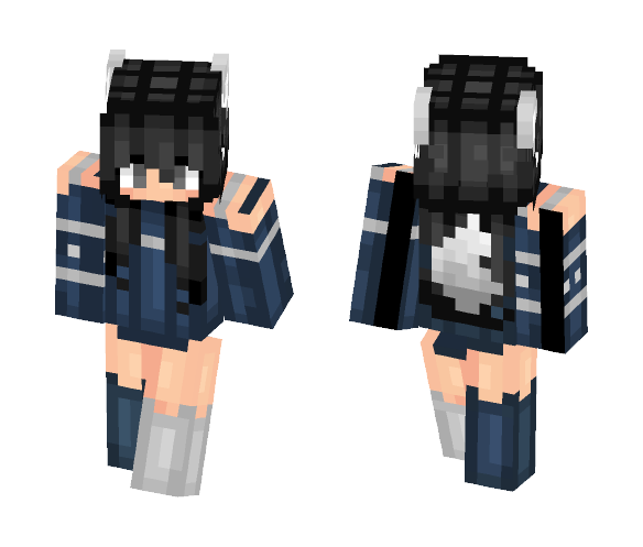 Download Free Wolf Girl Skin for Minecraft image 1. Wolf Girl - Girl Minecr...